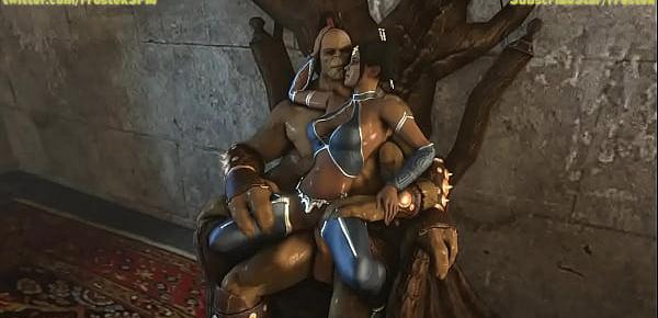  Kitana and Goro 3D porn Lovers